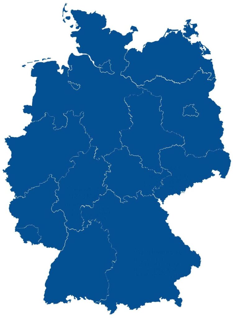 Landkarte Deutschland