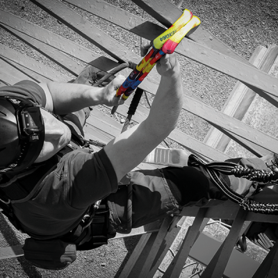 Texora RainbowSling im Einsatz an Schulungsturm